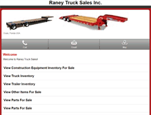 Tablet Screenshot of m.raneytrucksales.com